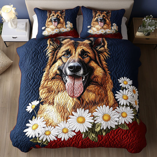 American Pride 3-Piece Quilted Bedding Set NCU0PTT438