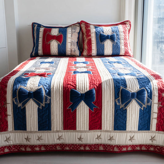 Americana Charm 3-Piece Quilted Bedding Set NCU0NTD1642
