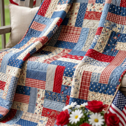 Americana Fields Quilted Blanket NCU0NTD1966