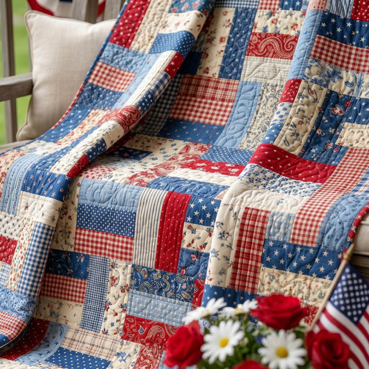 Americana Fields Quilted Blanket NCU0NTD1966