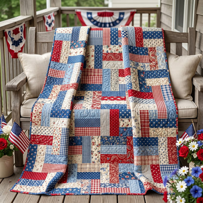 Americana Fields Quilted Blanket NCU0NTD1966