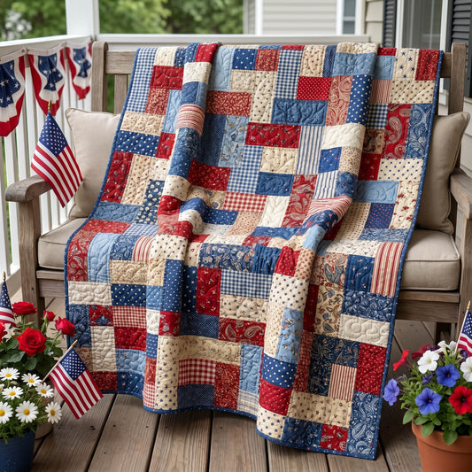Americana Spirit Quilted Blanket NCU0NTD1968