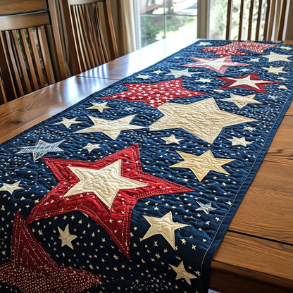 Americana Stars Quilted Table Runner NCU0DDK2544