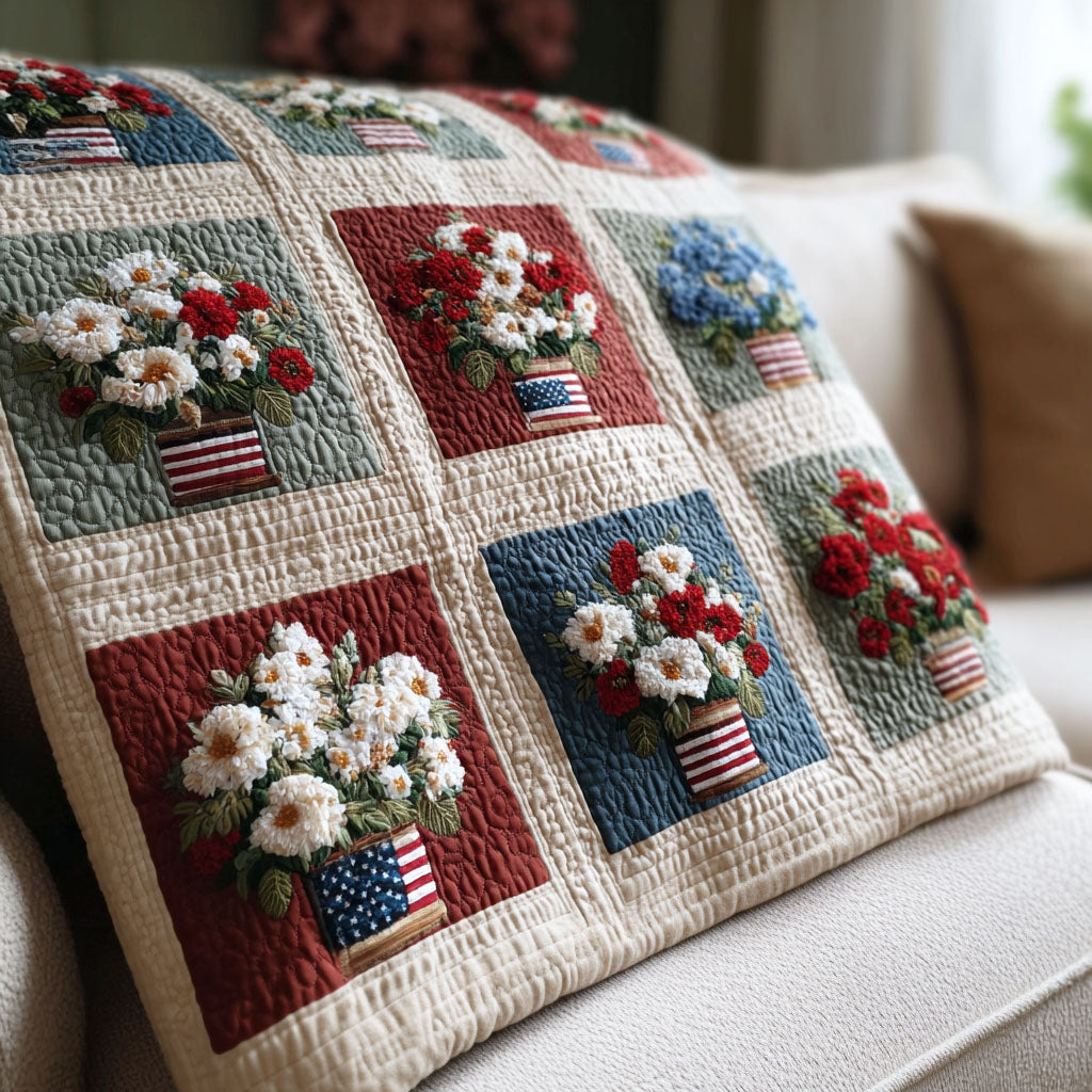 Americana Warmth Quilted Blanket NCU0NTD1557