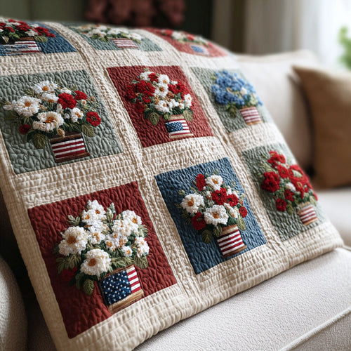 Americana Warmth Quilted Blanket NCU0NTD1557