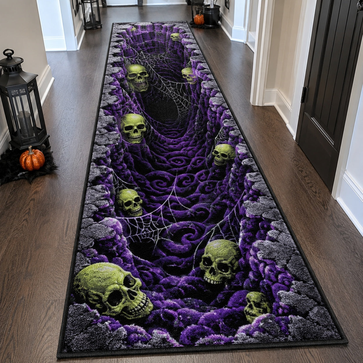 Amethyst Bone Vortex Runner Carpet NCU0PVL996