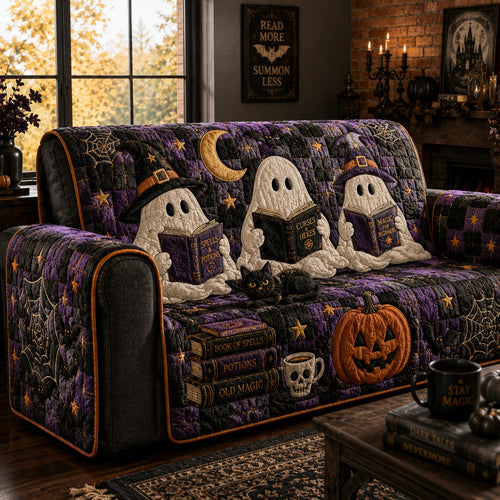 Amethyst Phantom Magic Quilted Sofa Cover NCU0PVL1047