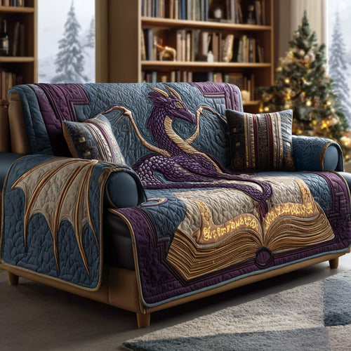 Amethyst Spellkeeper Quilted Sofa Cover NCU0LDH035