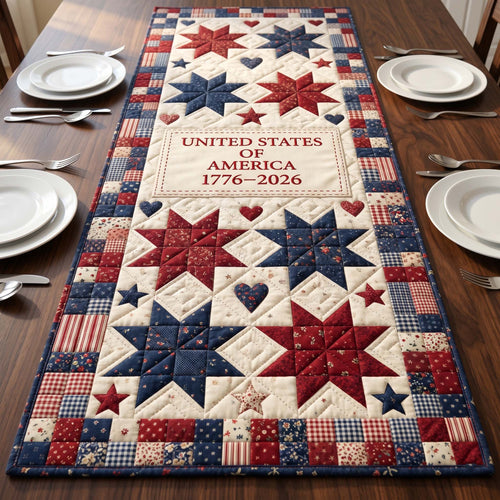 Ancestral Glory Quilted Table Runner NCU0HNH1055