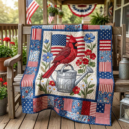 Ancestral Cardinal Heritage Quilted Blanket NCU0HNH1073
