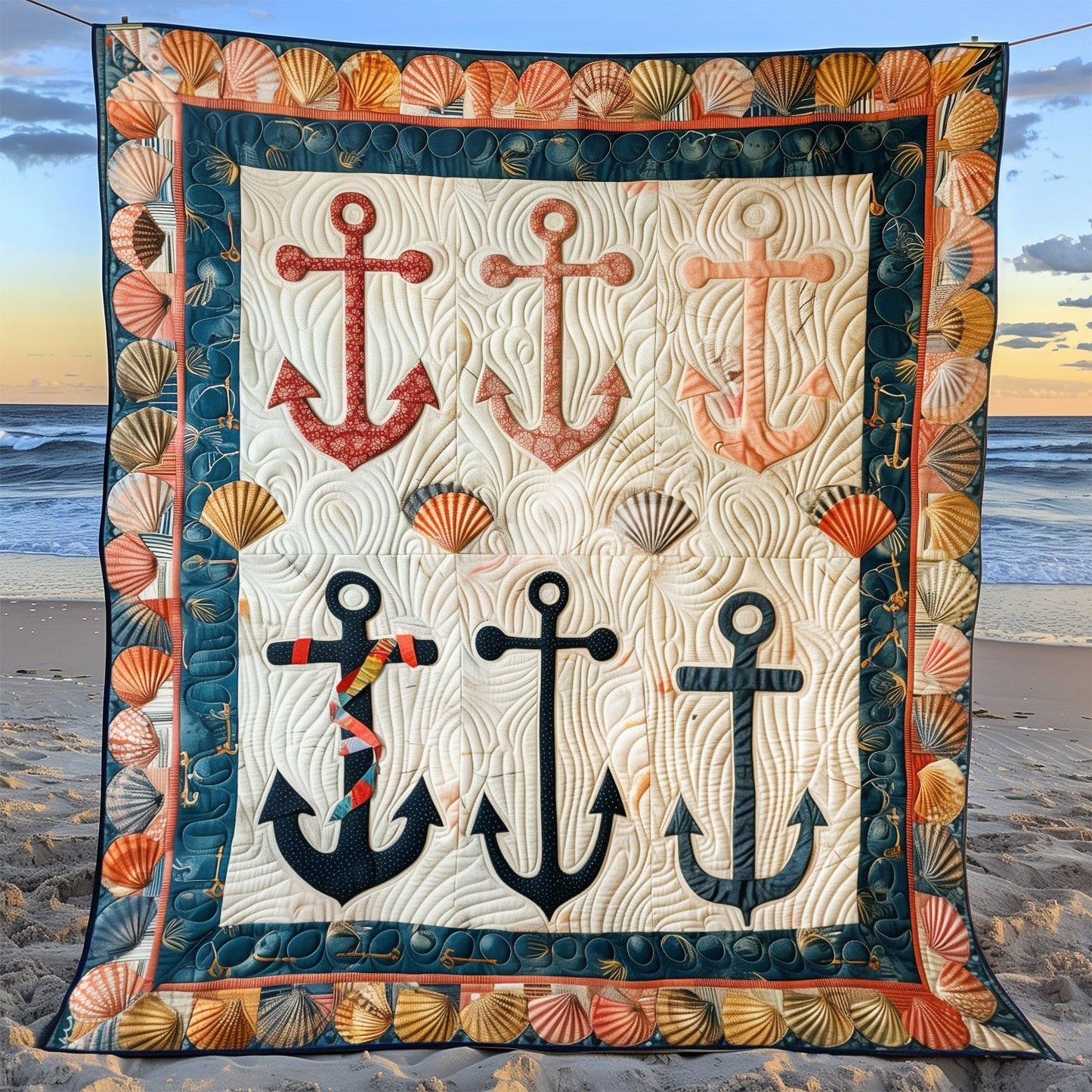 Anchor Haven Quilted Blanket NCU0TH1313