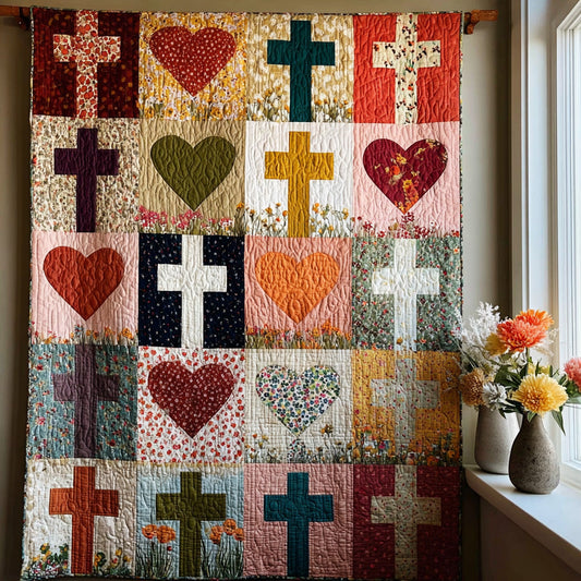 Anchored In Him Quilted Blanket NCU0LDH332