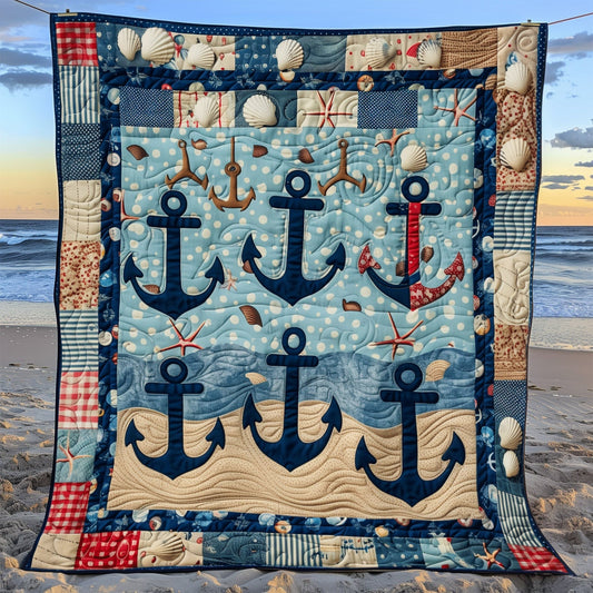 Anchored Serenity Quilted Blanket NCU0TH1321