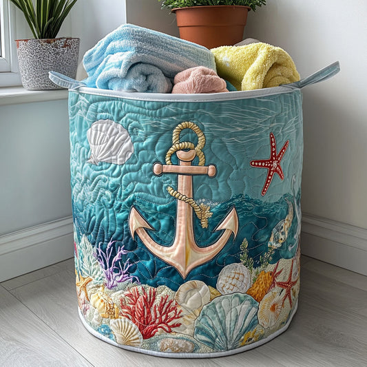 Anchored Soul Quilted Laundry Basket NCU0PTT1005