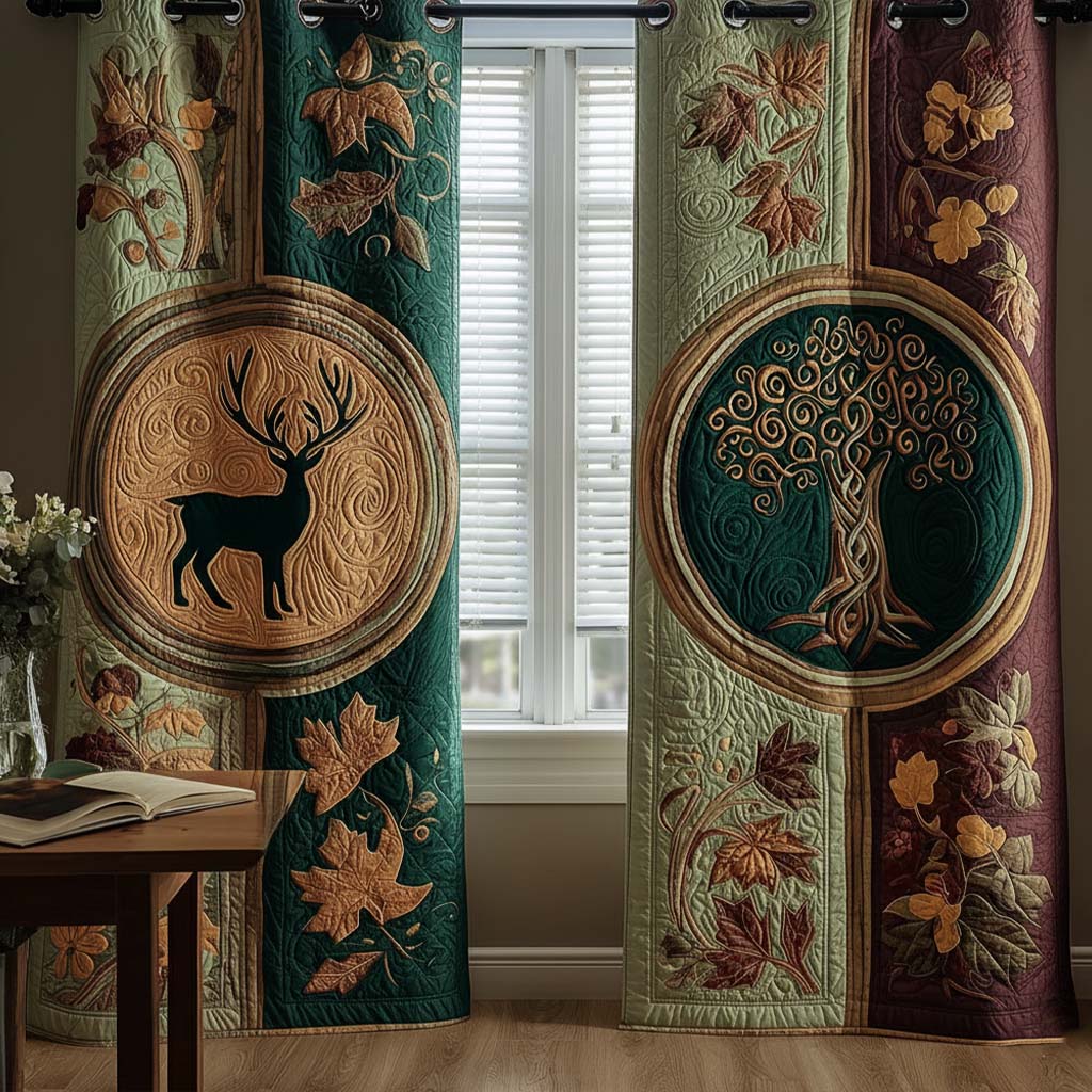 Ancient Forest Quilted Curtains NCU0NNT2320