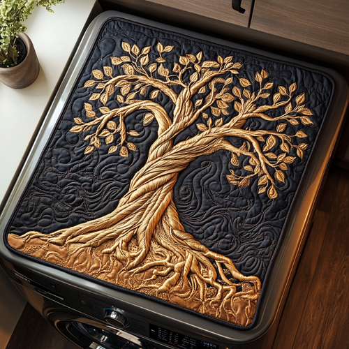 Ancient Grove Quilted Washer and Dryer Cover NCU0DDK1028