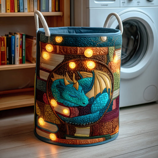Ancient Lore Dragon Quilted Laundry Basket NCU0NTD865