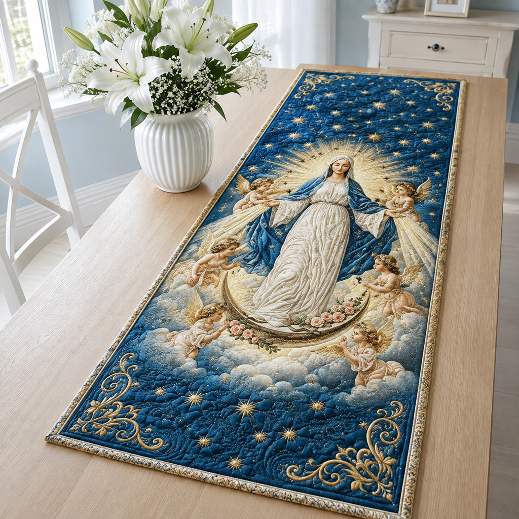 Angelic Celestial Realm Quilted Table Runner NCU0HNH1241