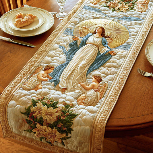 Angelic Harmon Quilted Table Runner NCU0NTD763
