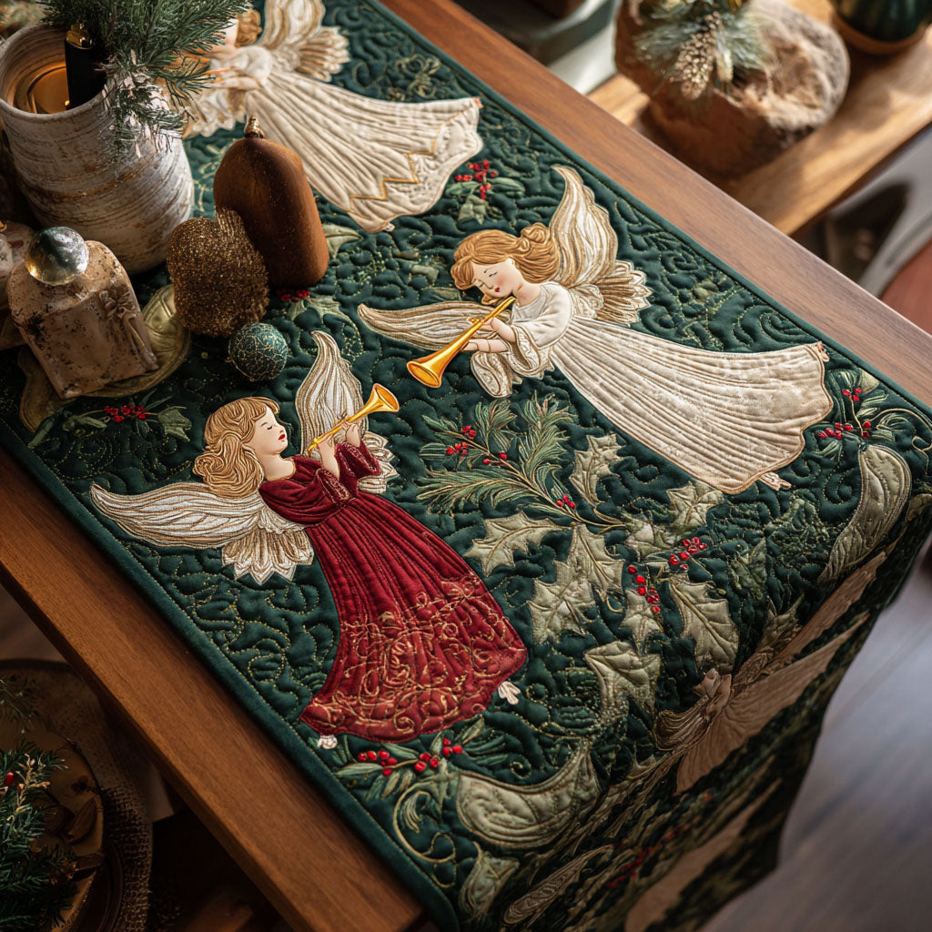 Angelic Whisper Quilted Table Runner NCU0NTV385 – Quiltnest