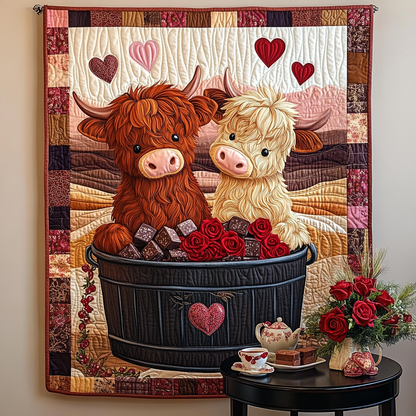 Animal Love Story Quilted Blanket NCU0TL2417