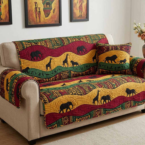 Animal Stripe Quilted Sofa Cover NCU0NXD1837