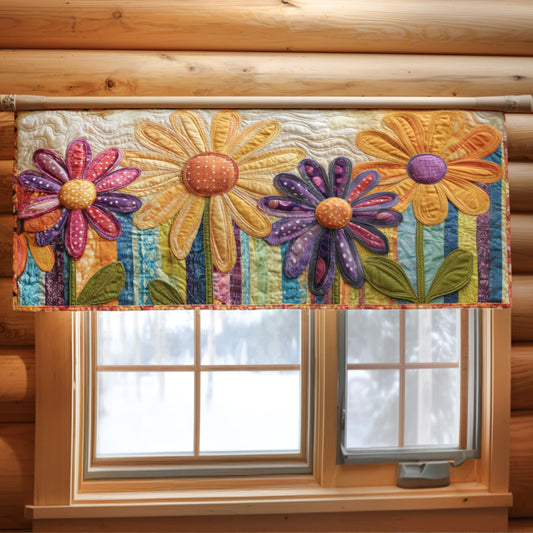 Antique Floral Quilted Valance NCU0PTT961