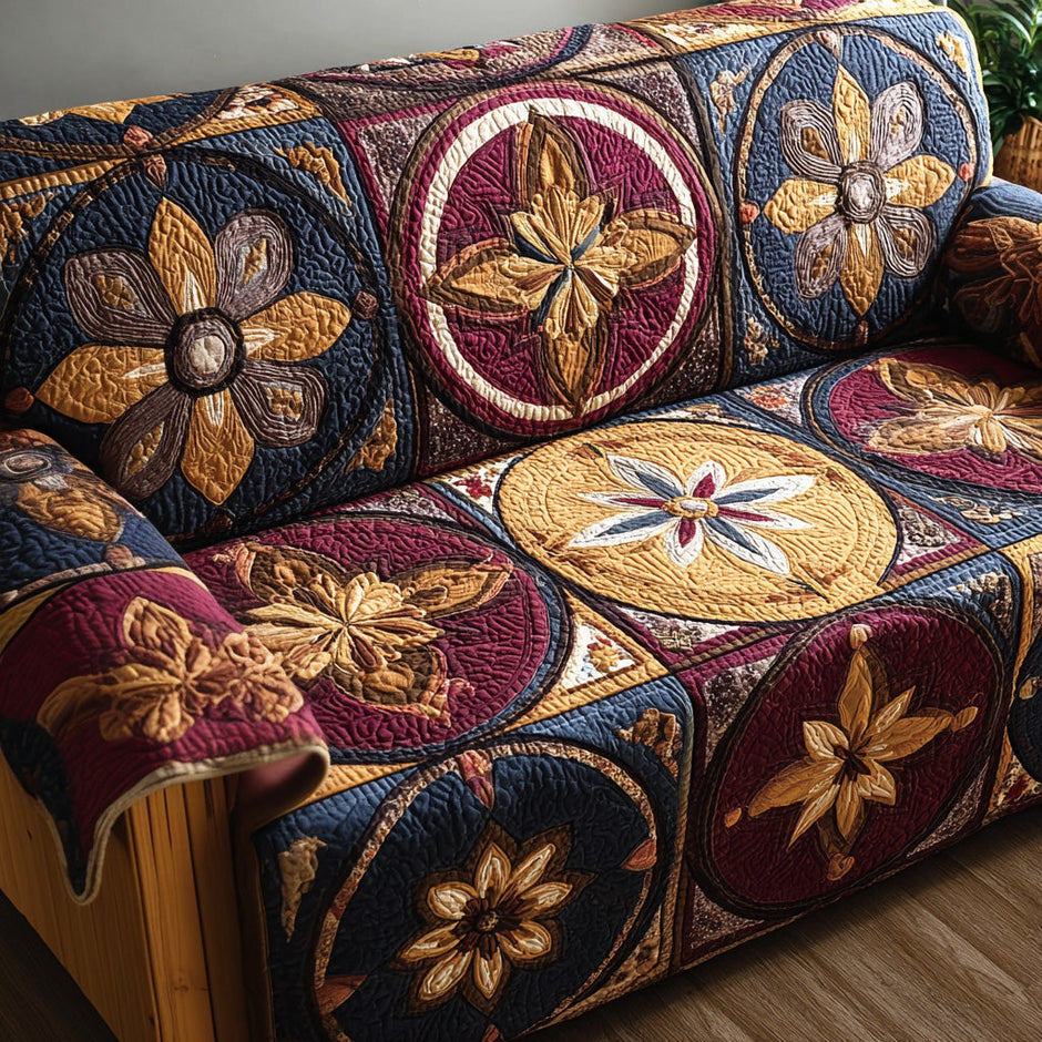 Tribal Harmony Quilted Sofa Cover NCU0LDH512 main image 0