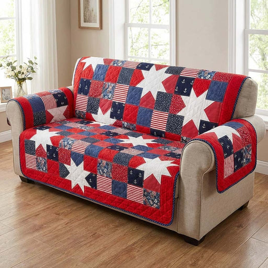 Antique Valor Quilted Sofa Cover NCU0HNH947