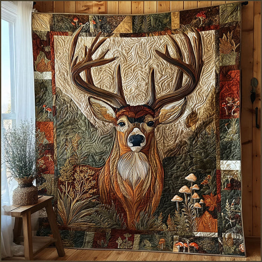 Antler Crest Quilted Blanket NCU0PTT2459