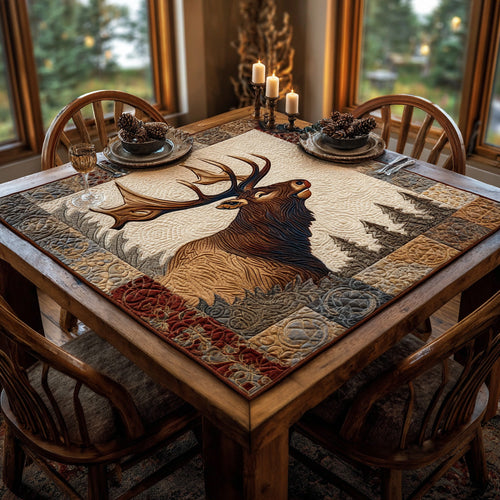 Antler Crest Quilted Table Topper NCU0DV957