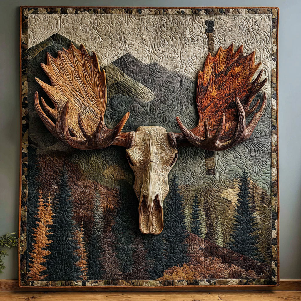 Antler Dreams Quilted Blanket NCU0PTT1677