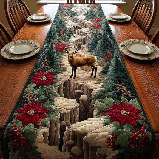 Antler Grace Quilted Table Runner NCU0NNL029