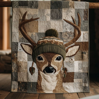 Antler Patch Quilted Blanket NCU0NNT2780