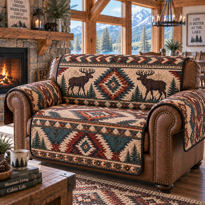 Antler Ridge Lore Quilted Sofa Cover NCU0PVL1106