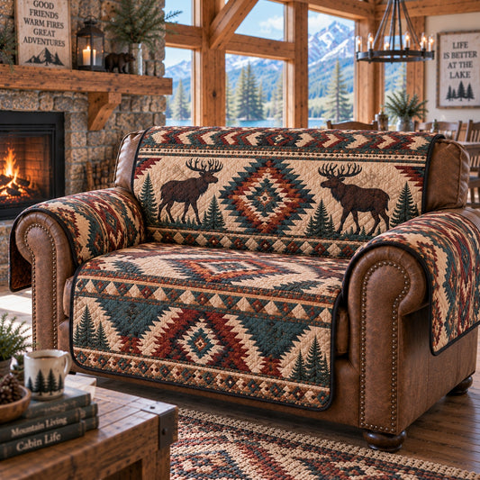 Antler Ridge Lore Quilted Sofa Cover NCU0PVL1106