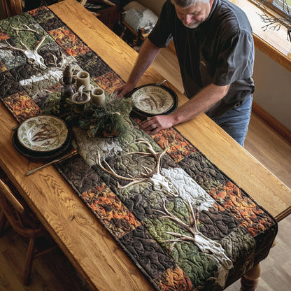Antler Trail Quilted Table Runner NCU0PTT1949