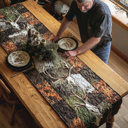 Antler Trail Quilted Table Runner NCU0PTT1949
