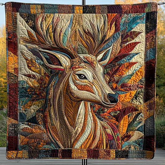 Antlered Elegance Quilted Blanket NCU0DK2141