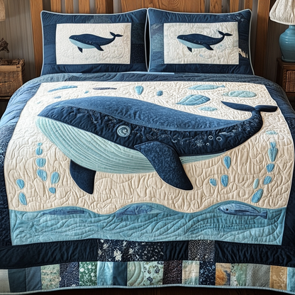 Aqua Bliss 3-Piece Quilted Bedding Set NCU0NVH163
