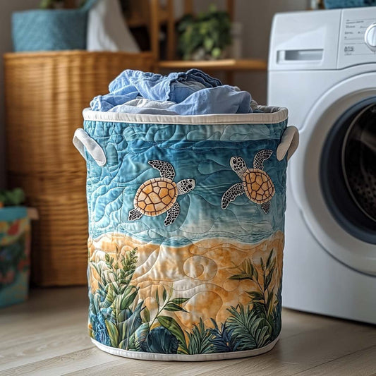 Aqua Glide Quilted Laundry Basket NCU0DV703
