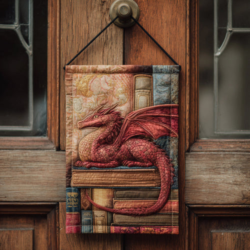 Arcane Library Dragon Quilted Door Banner NCU0DV1490