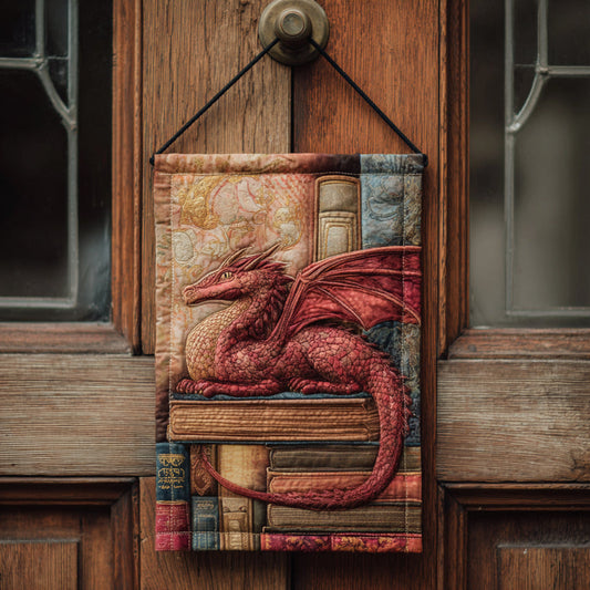 Arcane Library Dragon Quilted Door Banner NCU0DV1490