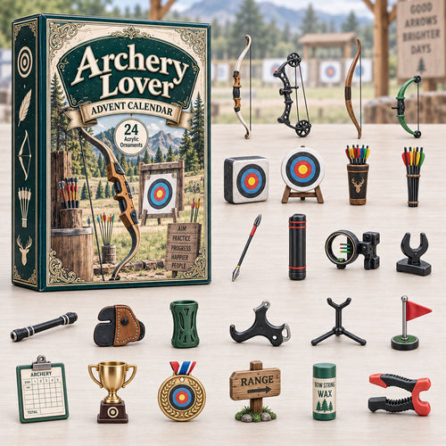 CHRISTMAS KICKOFF 40% OFF - Archery Lover Advent Calendar 2026 - 24-Day Festive Countdown, Acrylic Charms Blind Box - Gift For Outdoor Hobby Lovers AC0HA247