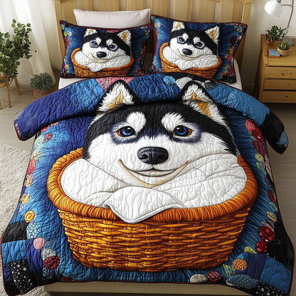 Arctic Dreams 3-Piece Quilted Bedding Set NCU0PVL311