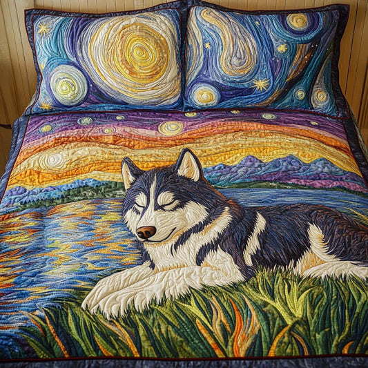 Arctic Gaze 3-Piece Quilted Bedding Set NCU0NNT799
