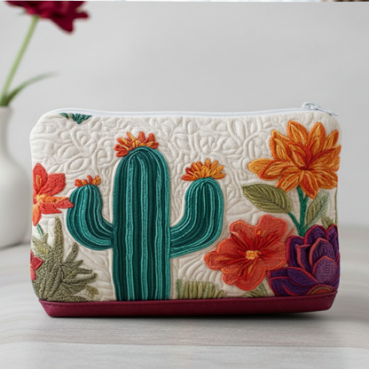 Arizona Bloom Quilted Zipper Pouch NCU0NNT2423