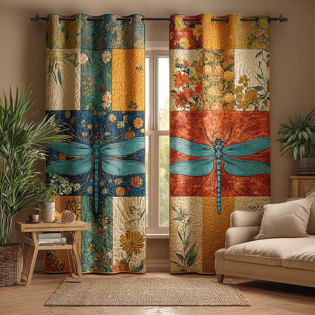 Aurora Glow Elegance Quilted Curtains NCU0NXD862