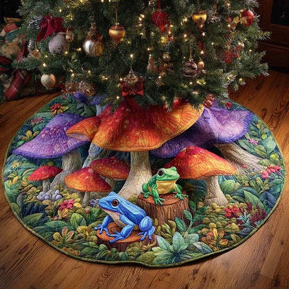 Aurora Shroom Garden Quilted Tree Skirt NCU0NXD1078
