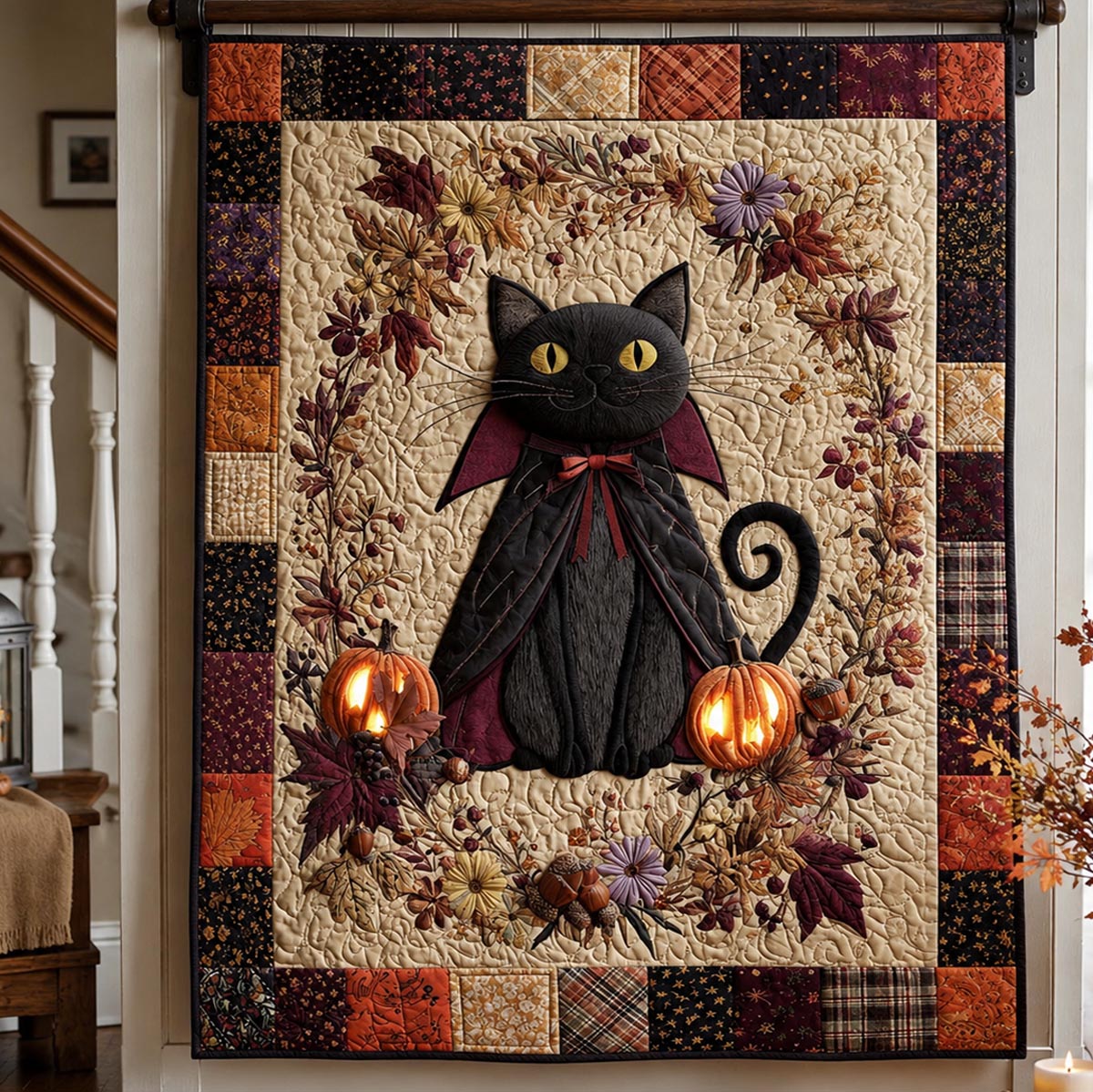 Halloween Quilted Blanket NCU0QN97